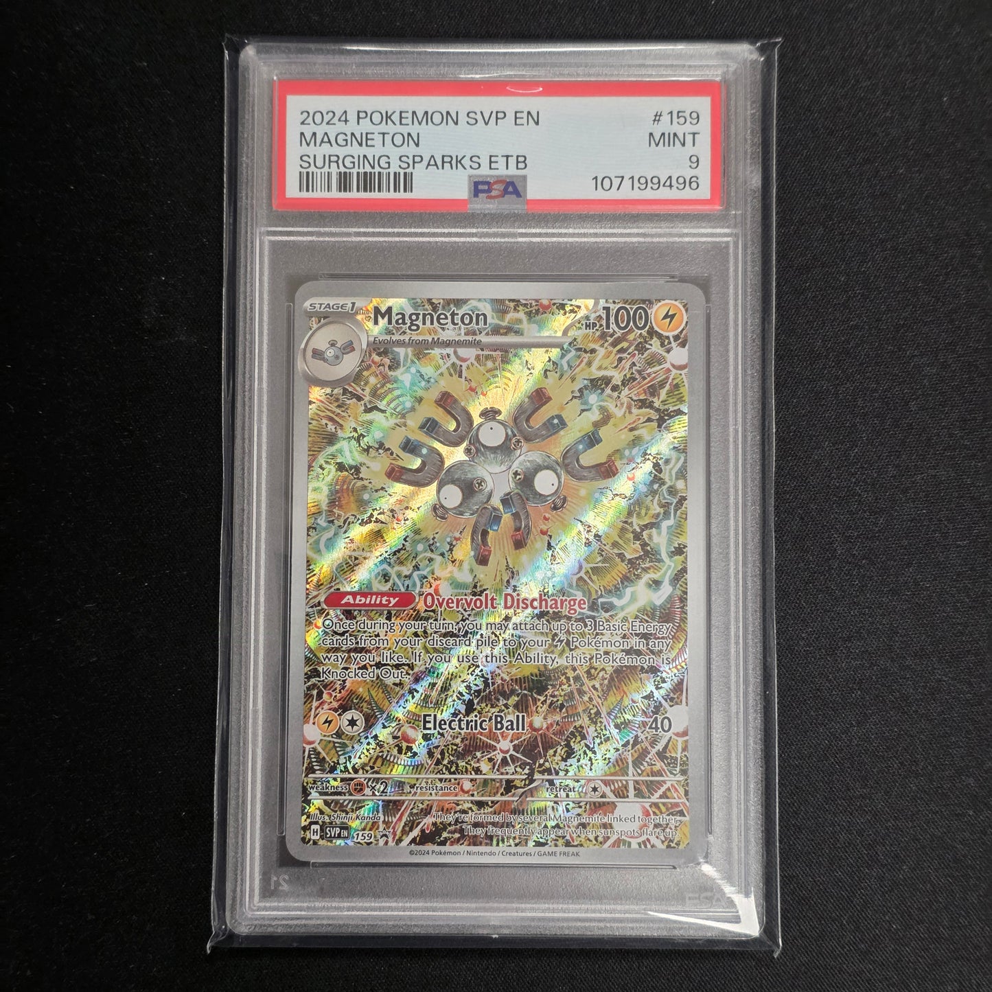 Pokemon TCG Magneton Scarlet & Violet Promo 159 (PSA 9)