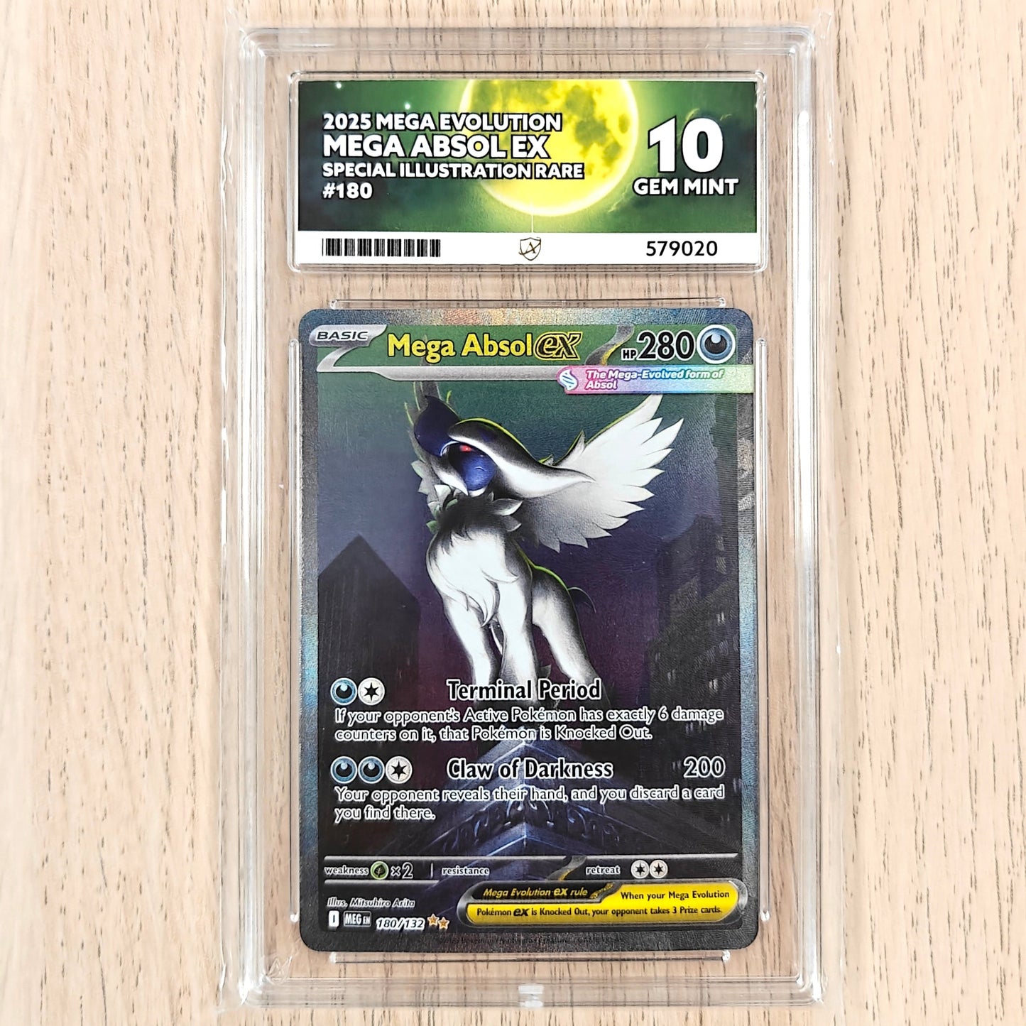 Pokemon TCG Mega Absol Ex SIR 180/132 Mega Evolution Ace 10
