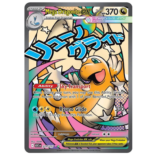 Pokemon TCG Mega Dragonite ex Ascended Heroes 271/217