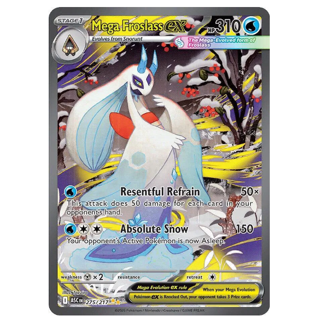 Pokemon TCG Mega Froslass ex Ascended Heroes 275/217