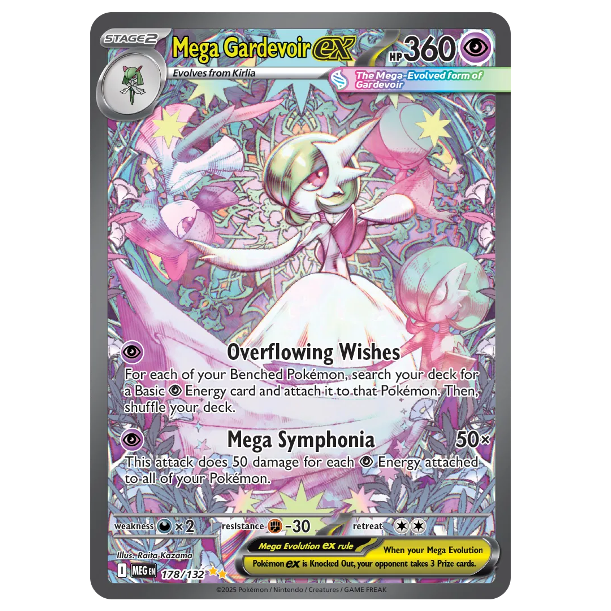 Pokemon TCG Mega Gardevoir ex Mega Symphonia 178/132