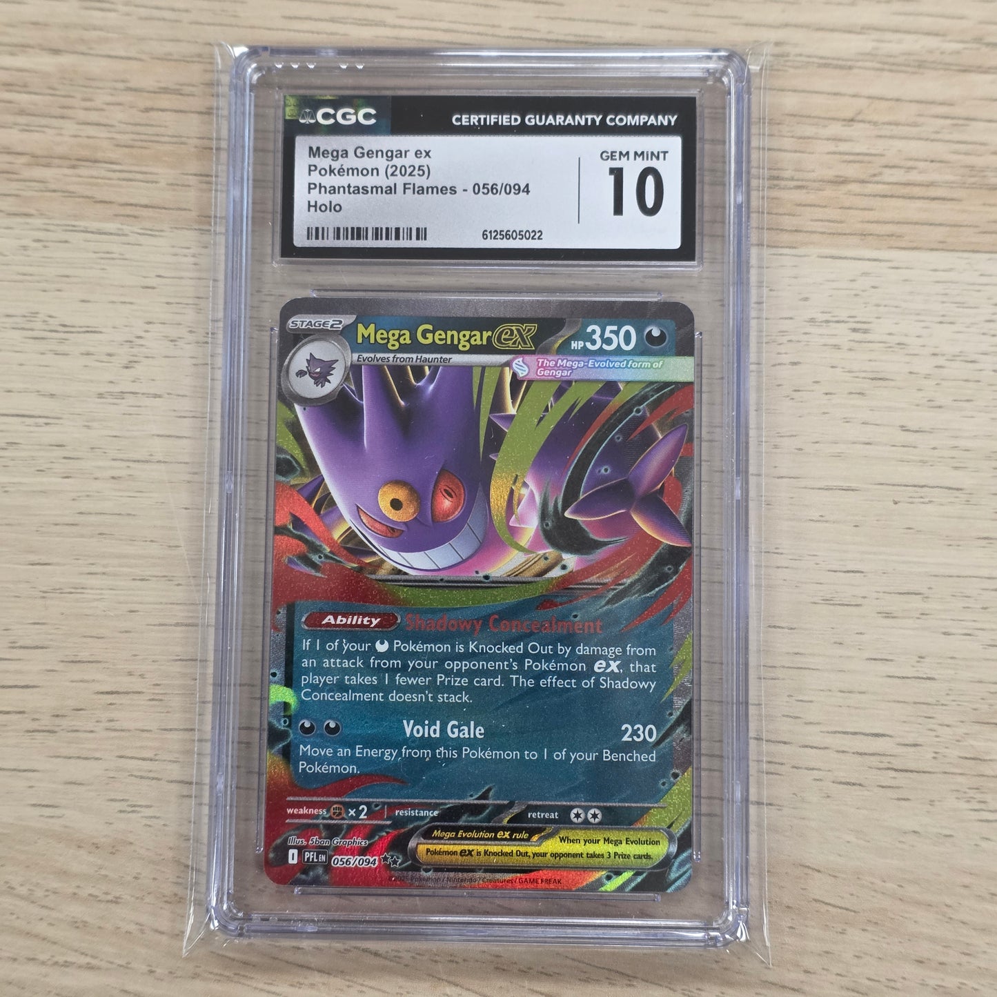 Pokemon TCG Mega Gengar ex Phantasmal Flames 056/094 (CGC 10)