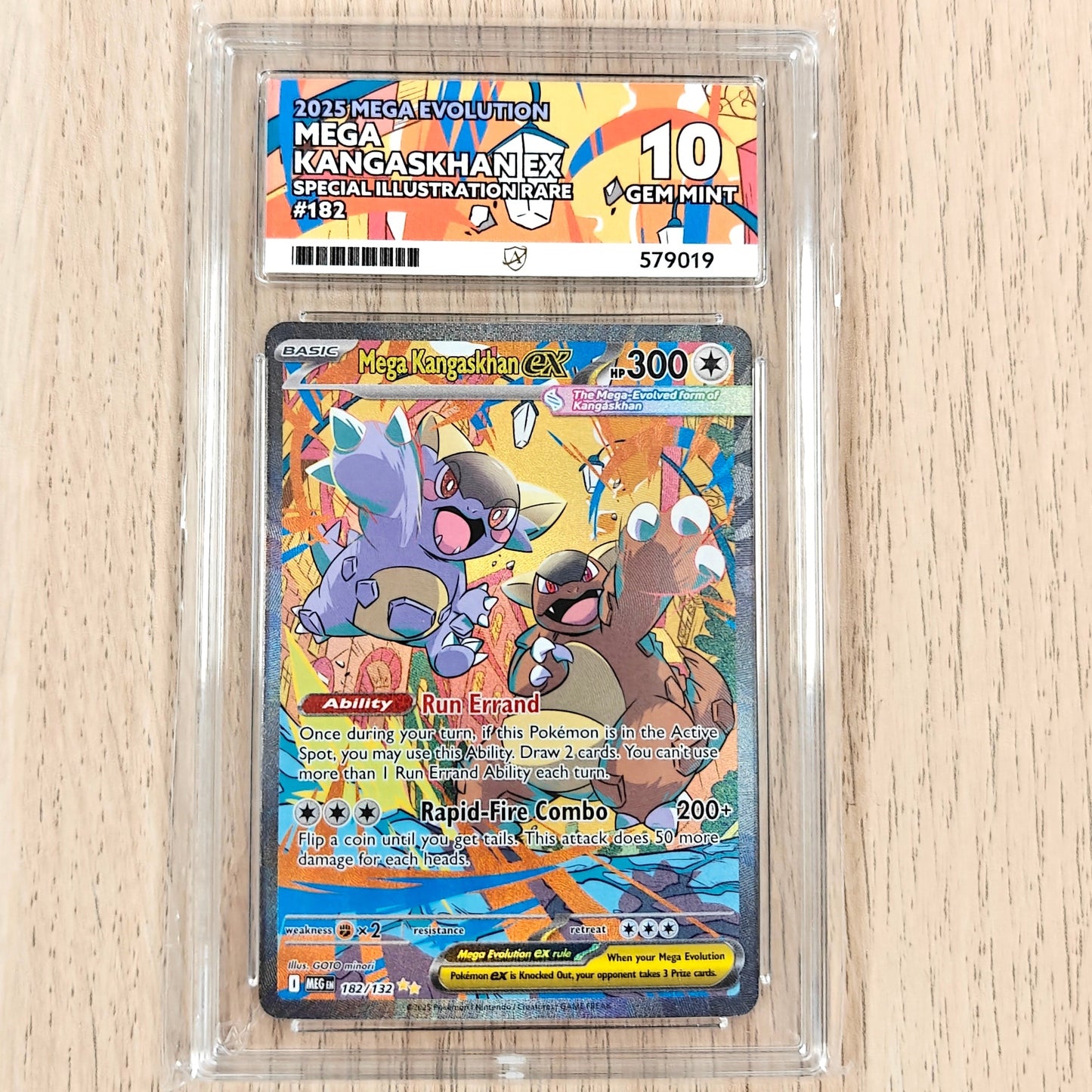 Pokemon TCG Mega Kangaskhan Ex Mega Evolution 182/132 English ACE 10