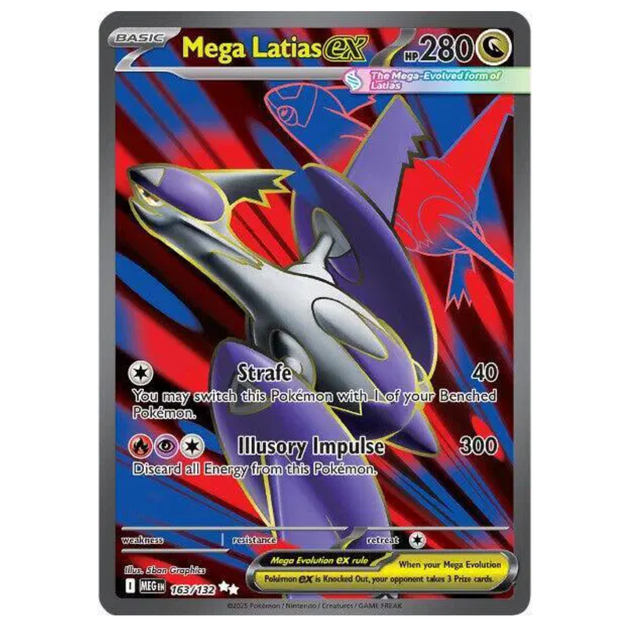 Pokemon TCG Mega Latias ex Mega Evolution 163/132