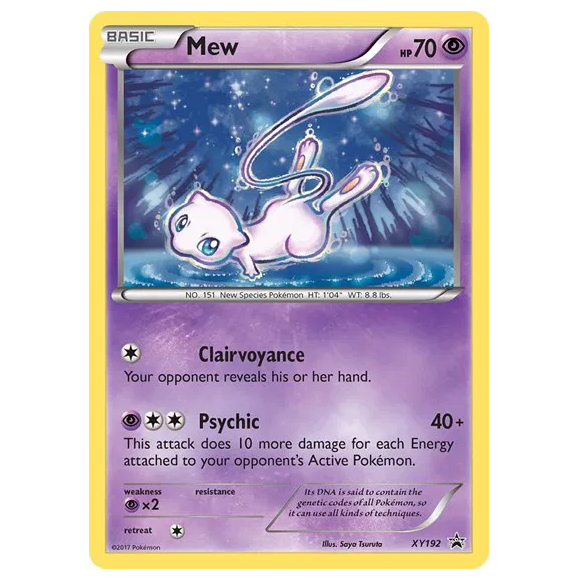 Pokemon TCG Mew Promo XY192