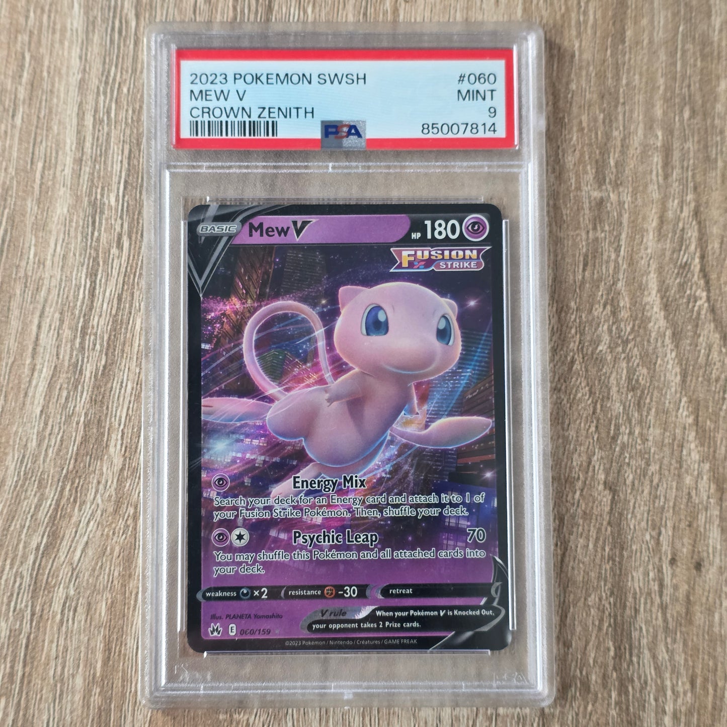 Pokemon TCG Mew V Crown Zenith 060/159 (PSA 9)