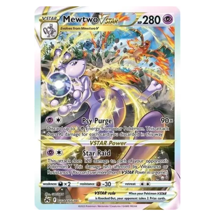 Pokemon TCG Mewtwo VSTAR Crown Zenith GG44/GG70