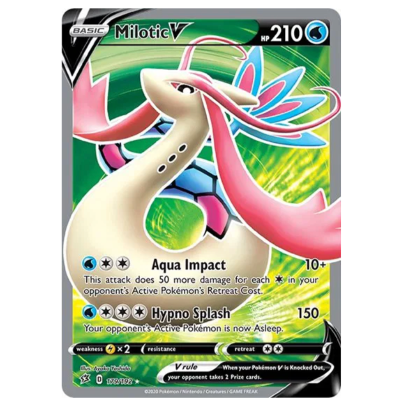 Pokemon TCG Milotic V Rebel Clash 179/192