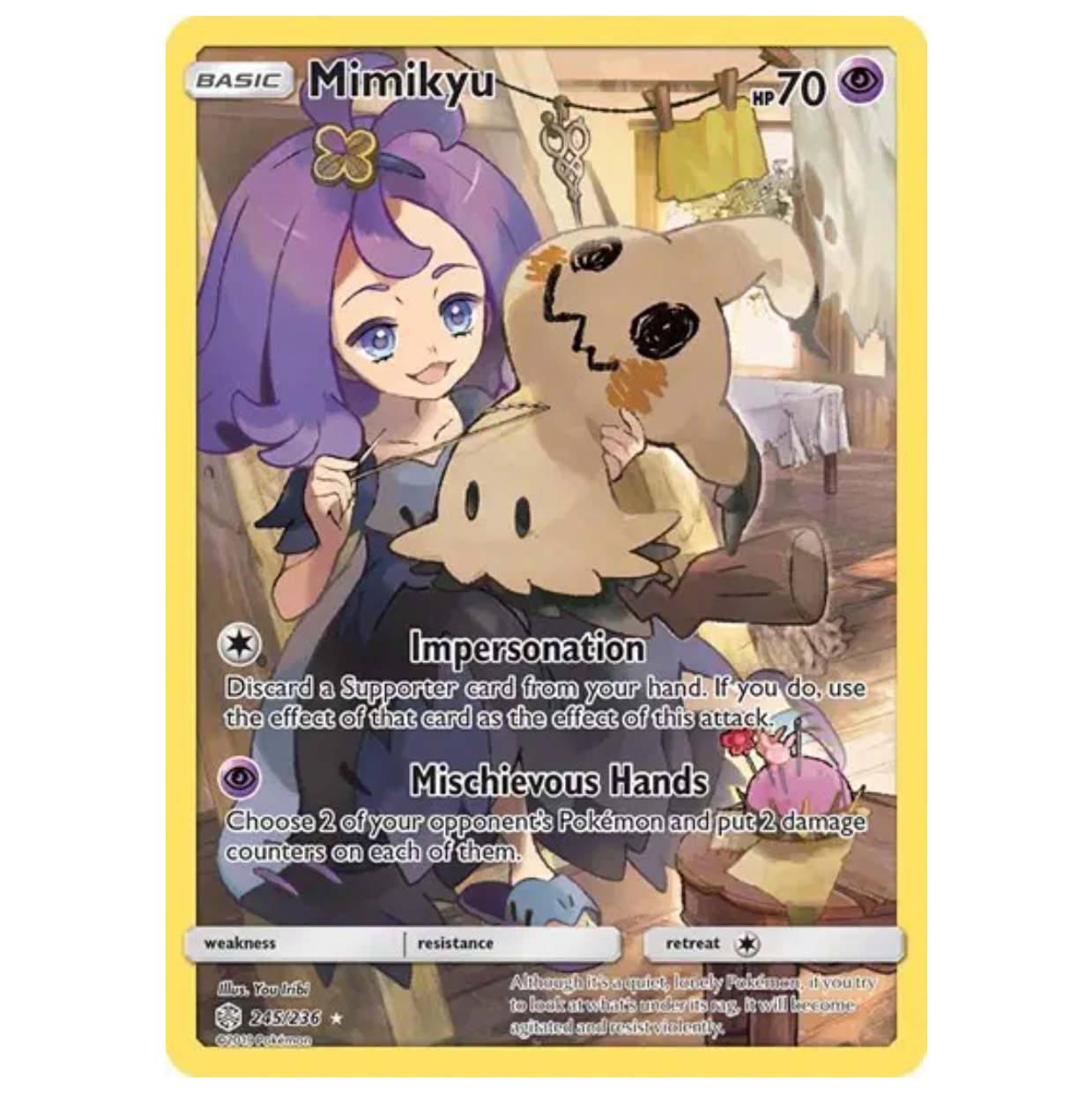 Pokemon TCG Mimikyu Cosmic Eclipse 245/236