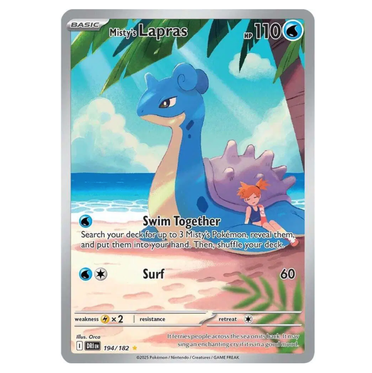 Pokemon TCG Misty's Lapras Destined Rivals 194/182