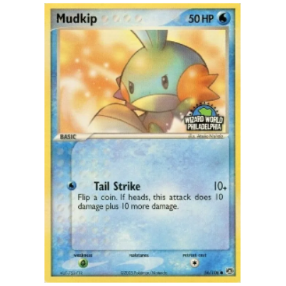 Pokemon TCG Mudkip Wizard World Philadelphia Promo 56/106
