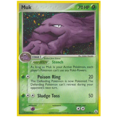 Pokemon TCG Muk EX Legend Maker 11/92