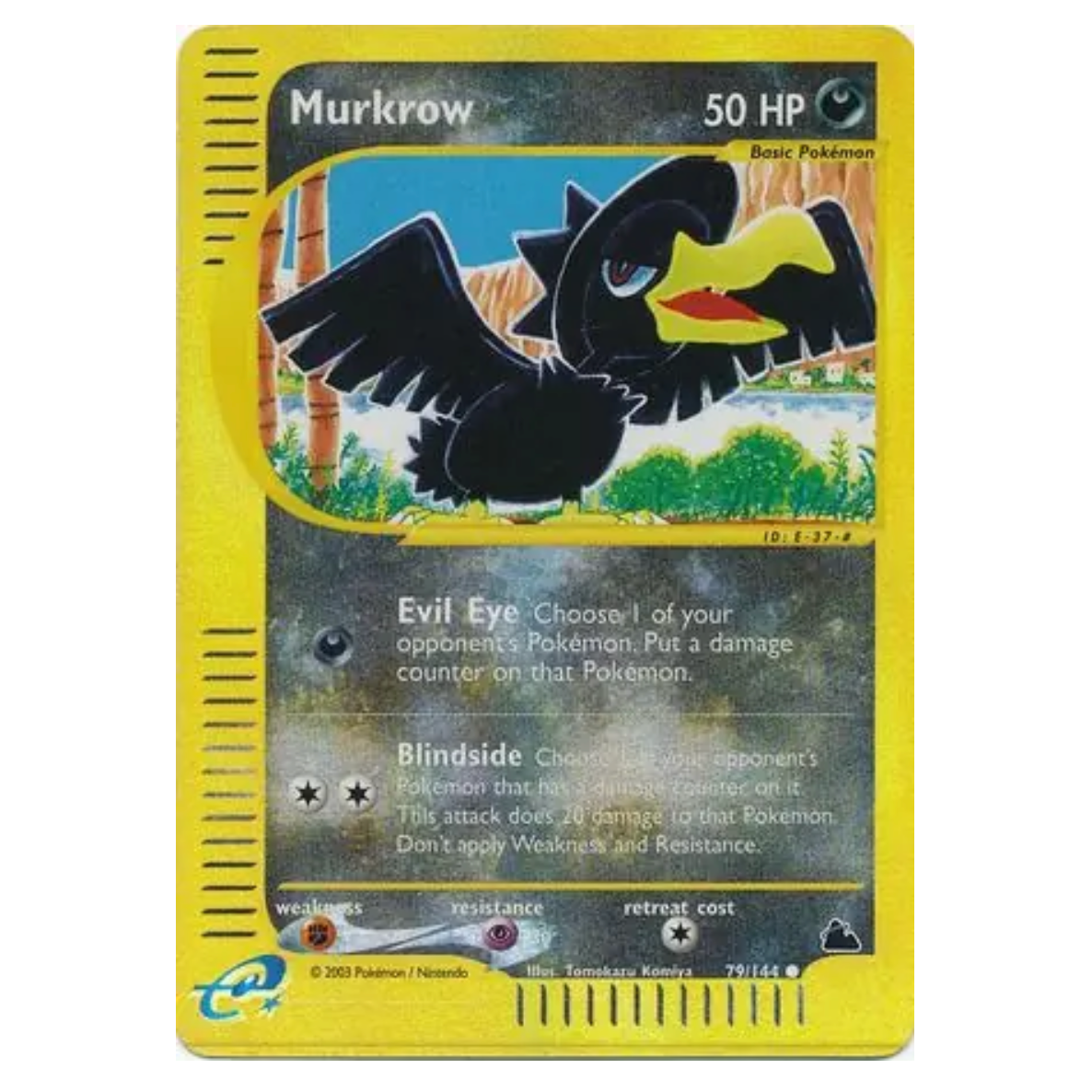 Pokemon TCG Murkrow *Reverse Holo* Skyridge 79/144