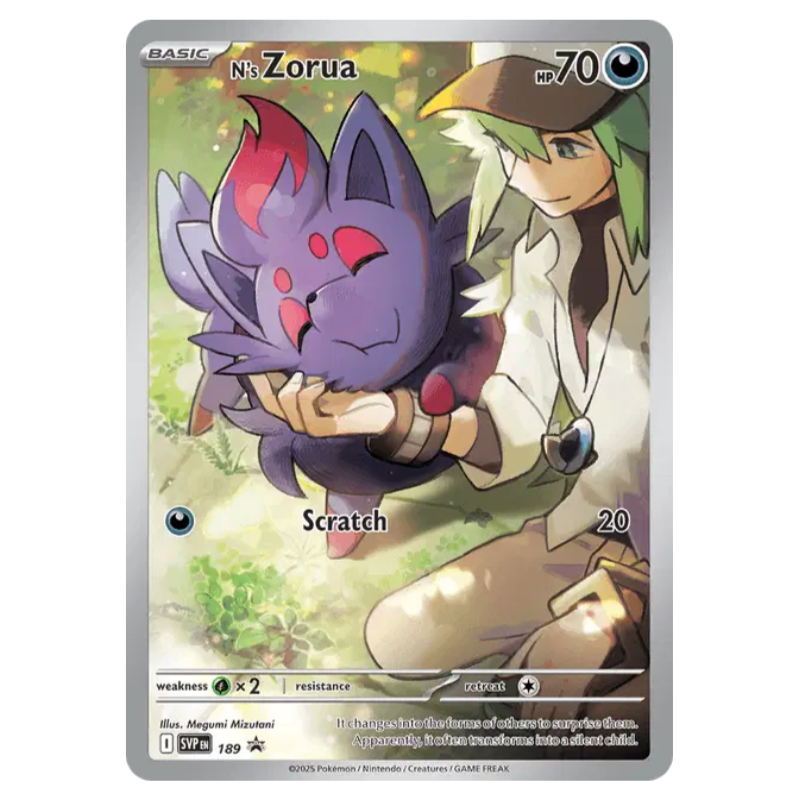 Pokemon TCG N’s Zorua Promo 189 *Sealed*