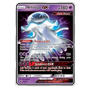 Pokemon TCG Nihilego GX Crimson Invasion 49/111