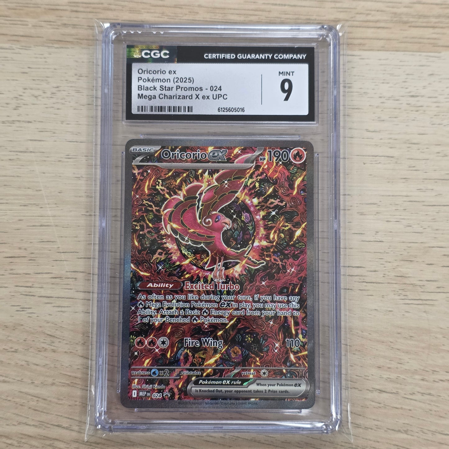 Pokemon TCG Oricorio ex Promo 024 (CGC 9)