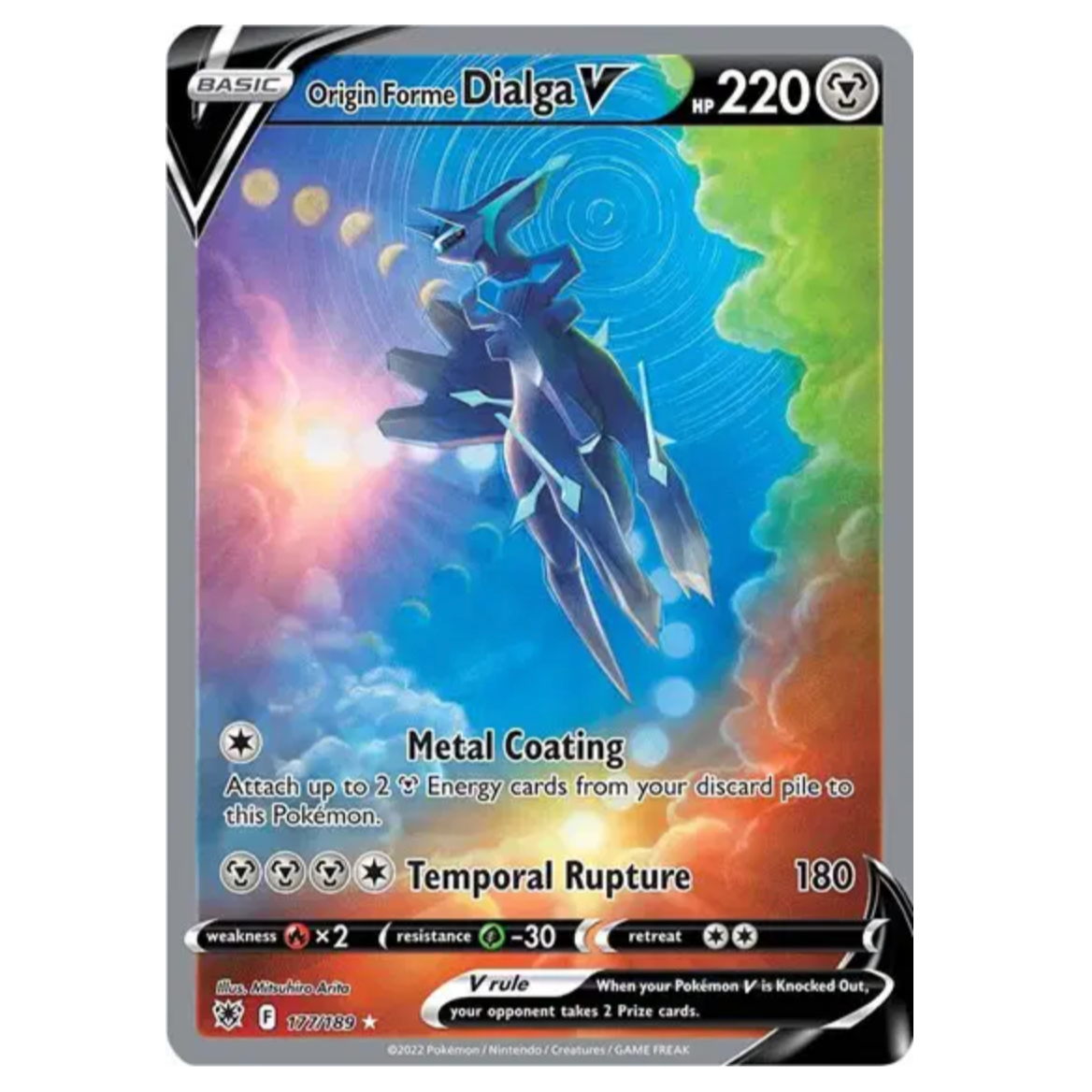 Pokemon TCG Origin Forme Dialga V Astral Radiance 177/189