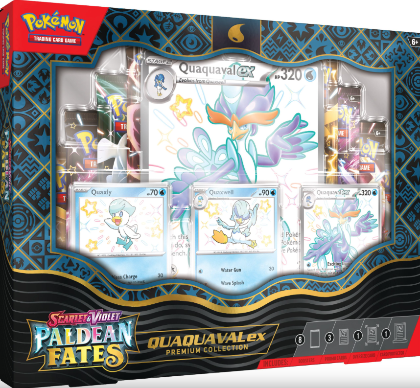Pokemon TCG Paldean Fates Quaquaval ex Premium Collection