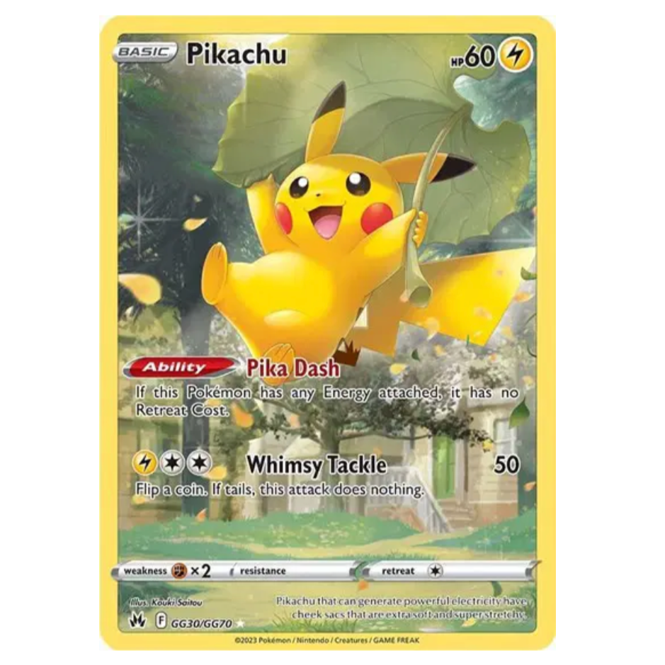 Pokemon TCG Pikachu Crown Zenith GG30/GG70