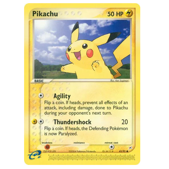 Pokemon TCG Pikachu EX Team Magma Vs Team Aqua 43/95