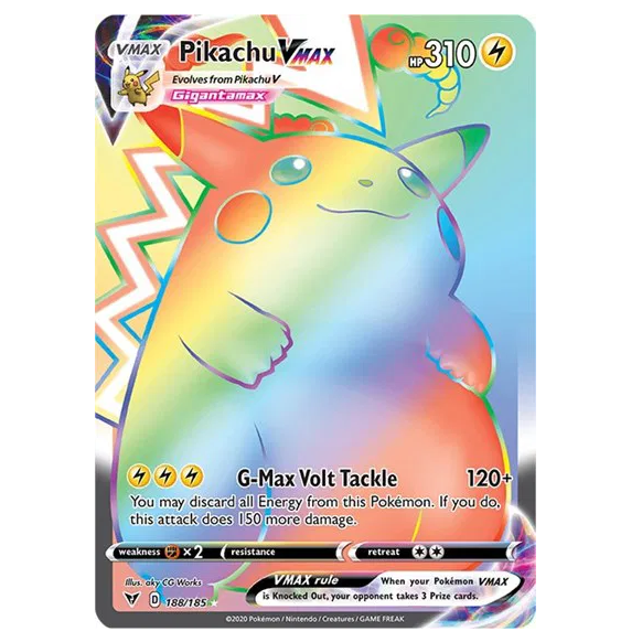 Pokemon TCG Pikachu VMAX Vivid Voltage 188/185