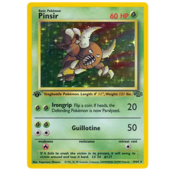 Pokemon TCG Pinsir Jungle 9/64