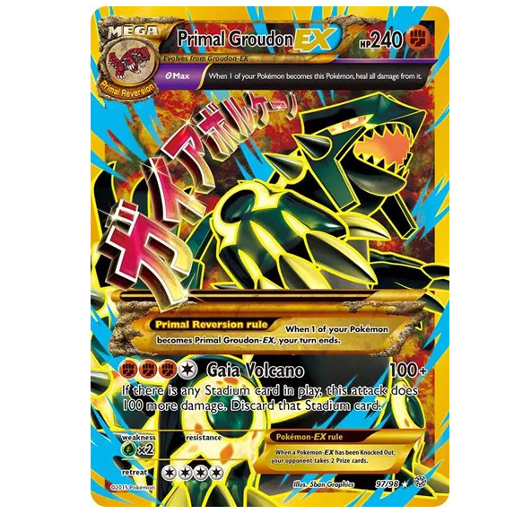 Pokemon TCG Primal Groudon EX Ancient Origins 97/98