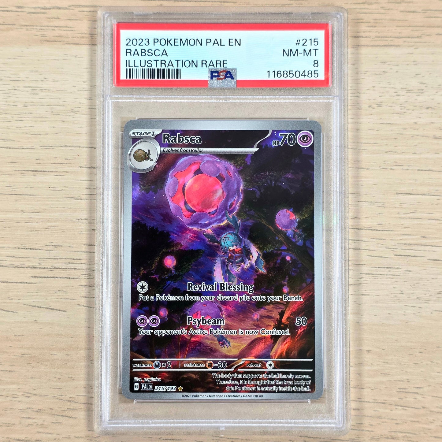 Pokemon TCG Rabsca Paldea Evolved 215/193 (PSA 8)