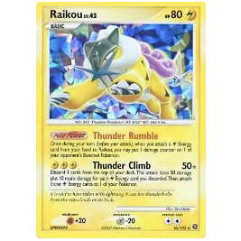 Pokemon TCG Raikou Lv.42 (Cracked Ice Holo) 16/132