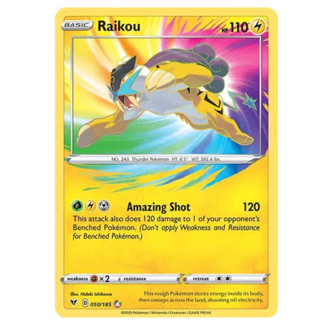Pokemon TCG Raikou Vivid Voltage 050/185
