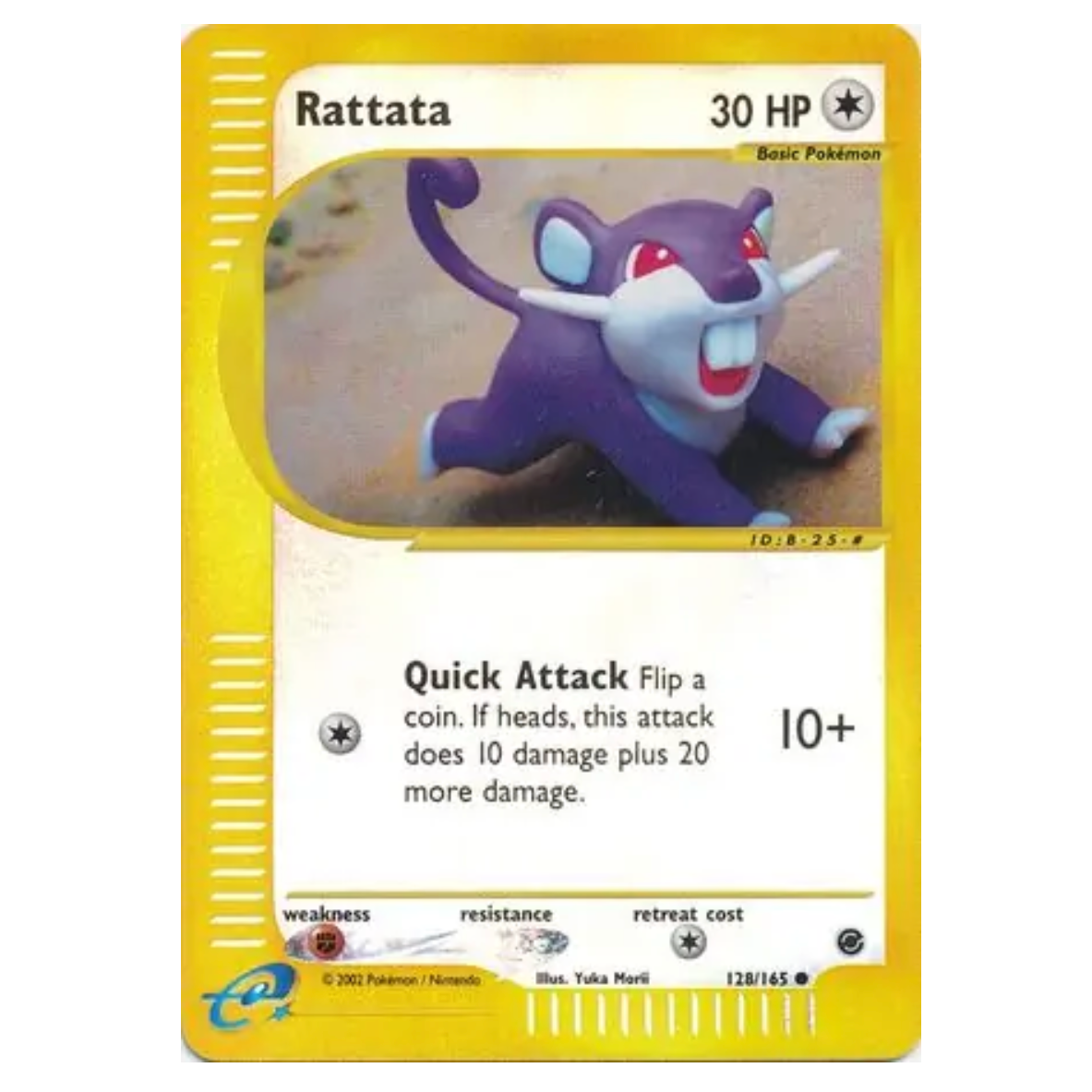Pokemon TCG Rattata *Reverse Holo* Expedition 128/165