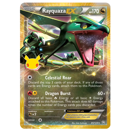 Pokemon TCG Rayquaza EX 30th Anniversary 85/124
