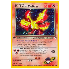 Pokemon TCG Rocket's Moltres Gym Heroes 12/132