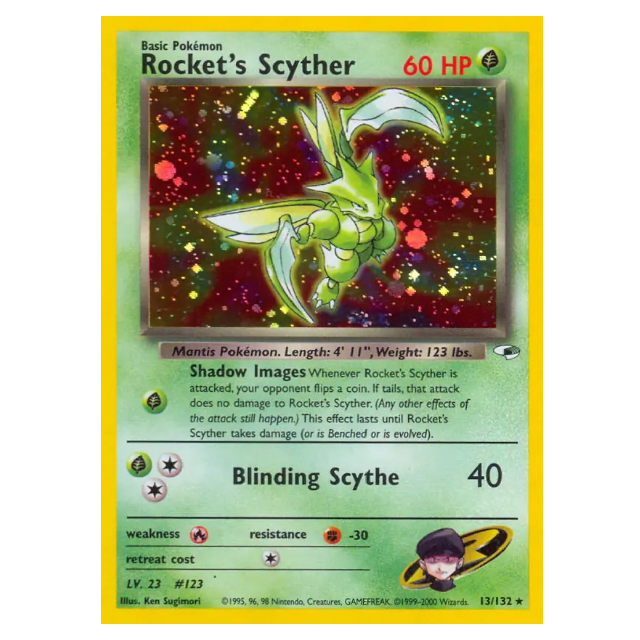 Pokemon TCG Rocket's Scyther Gym Heroes 13/132
