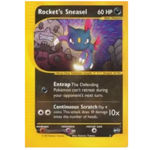 Pokemon TCG Rocket's Sneasel Best of Game 5
