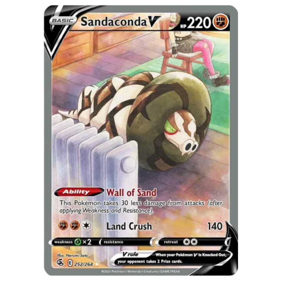 Pokemon TCG Sandaconda V Fusion Strike 252/264