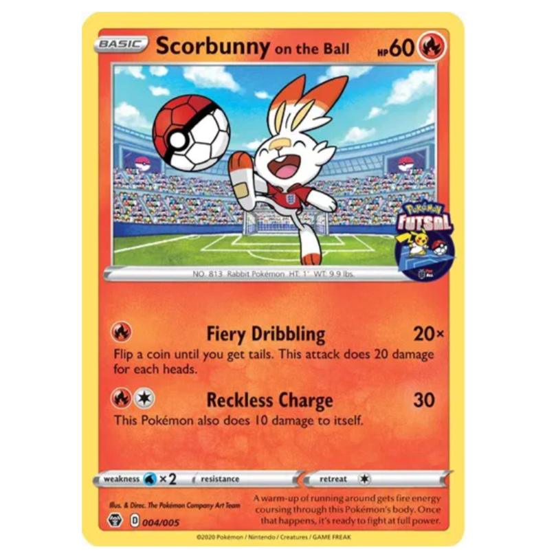 Pokemon TCG Scorbunny on the Ball Futsal Promo 004/005