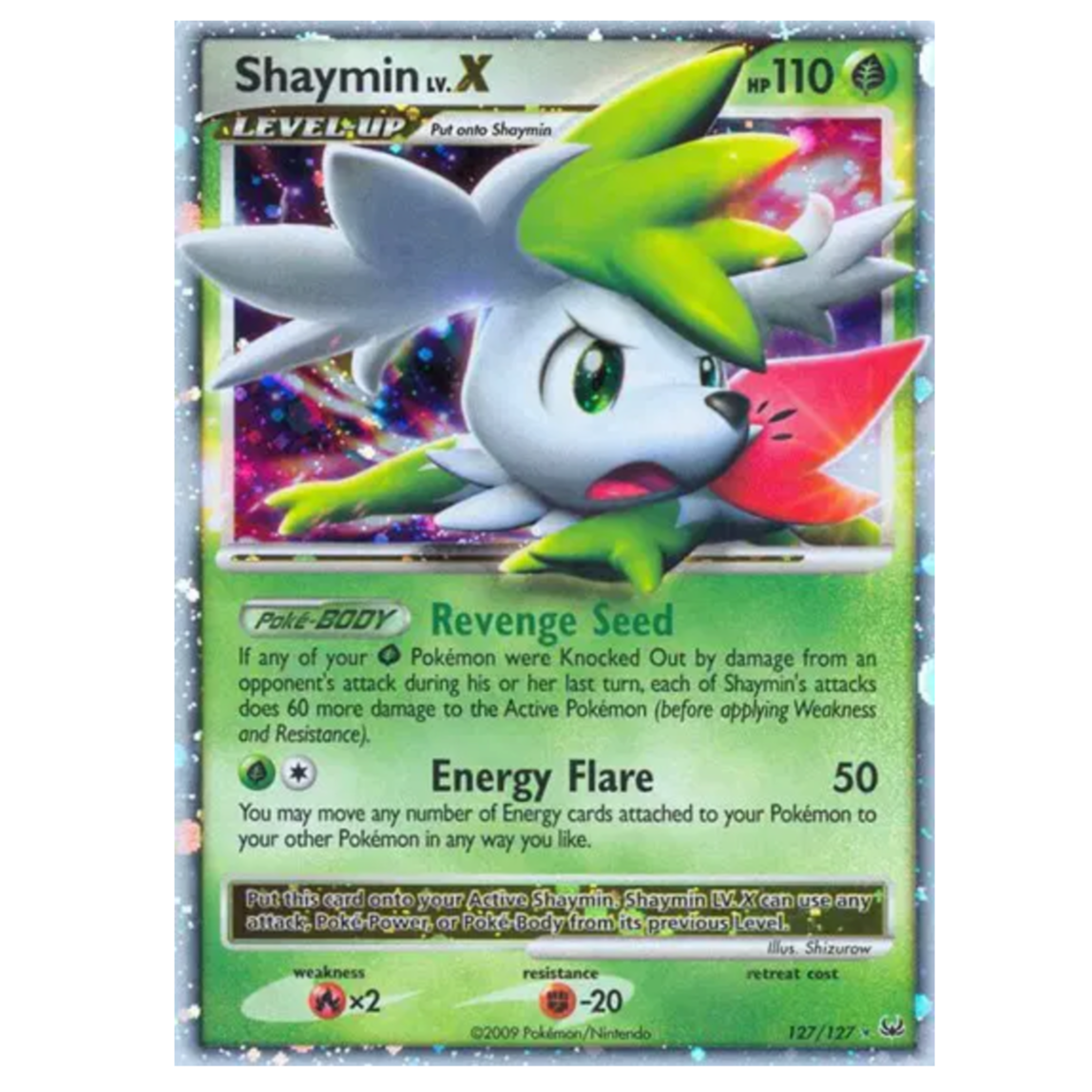 Pokemon TCG Shaymin LV.X Platinum 127/127