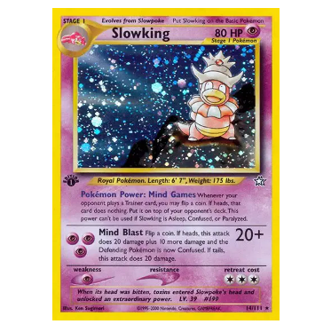 Pokemon TCG Slowking *Holo* Neo Genesis 14/111
