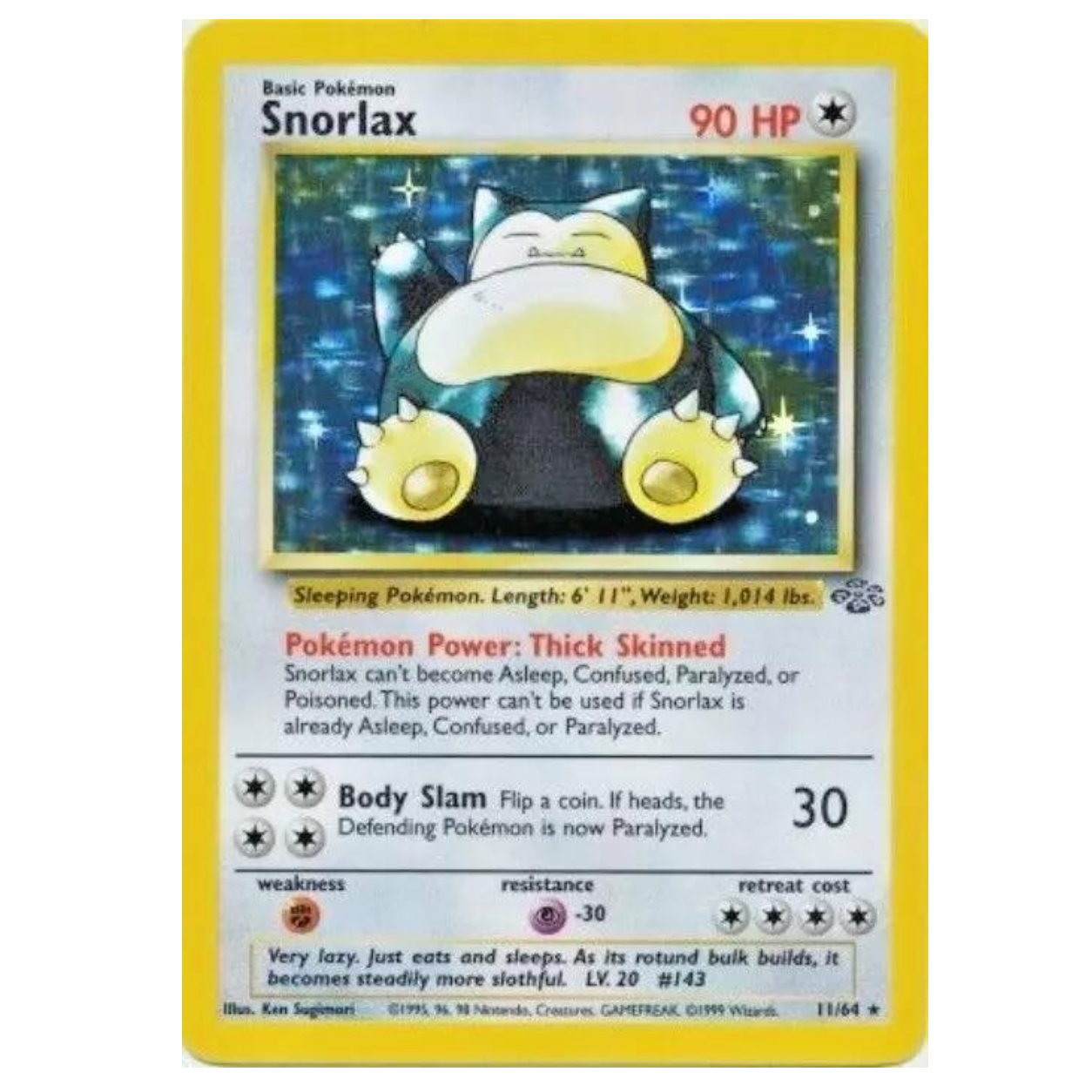 Pokemon TCG Snorlax Jungle 11/64