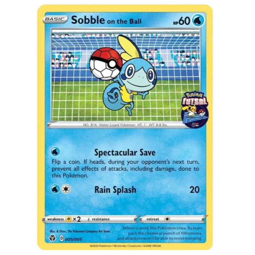 Pokemon TCG Sobble on the Ball Futsal Promo 005/005