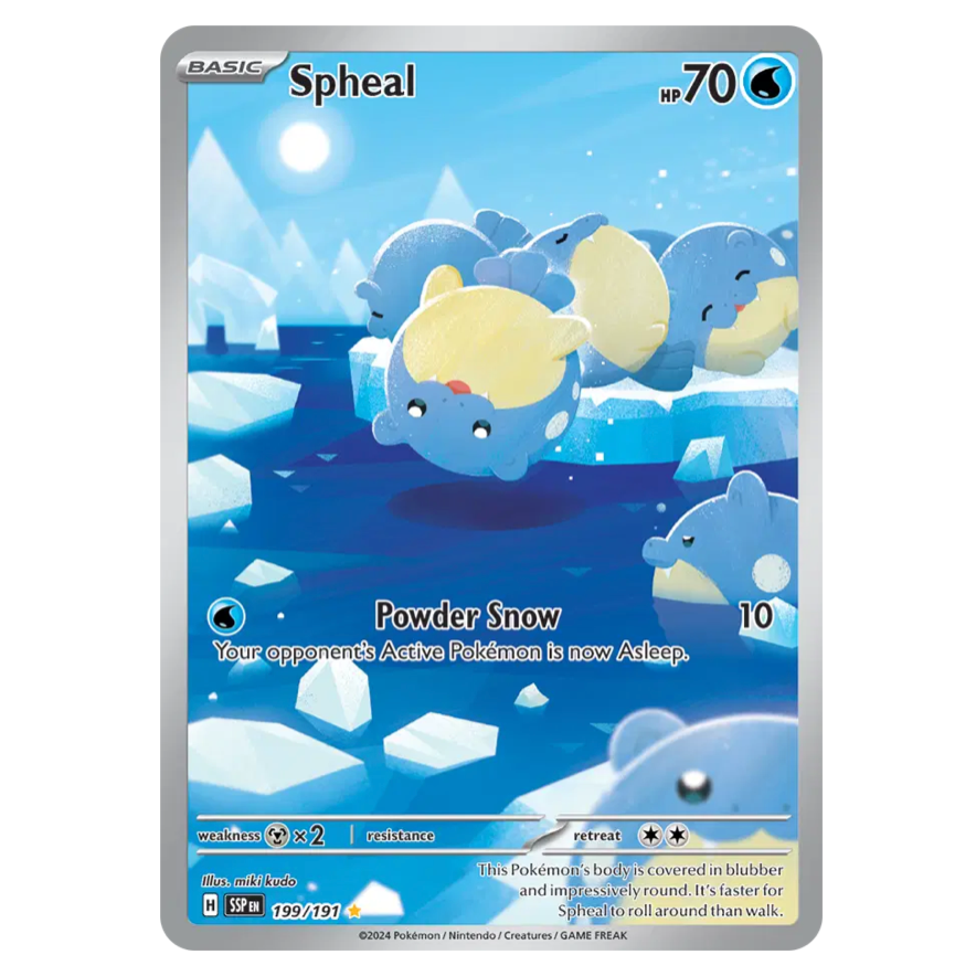 Pokemon TCG Spheal Surging Spaeks 199/191