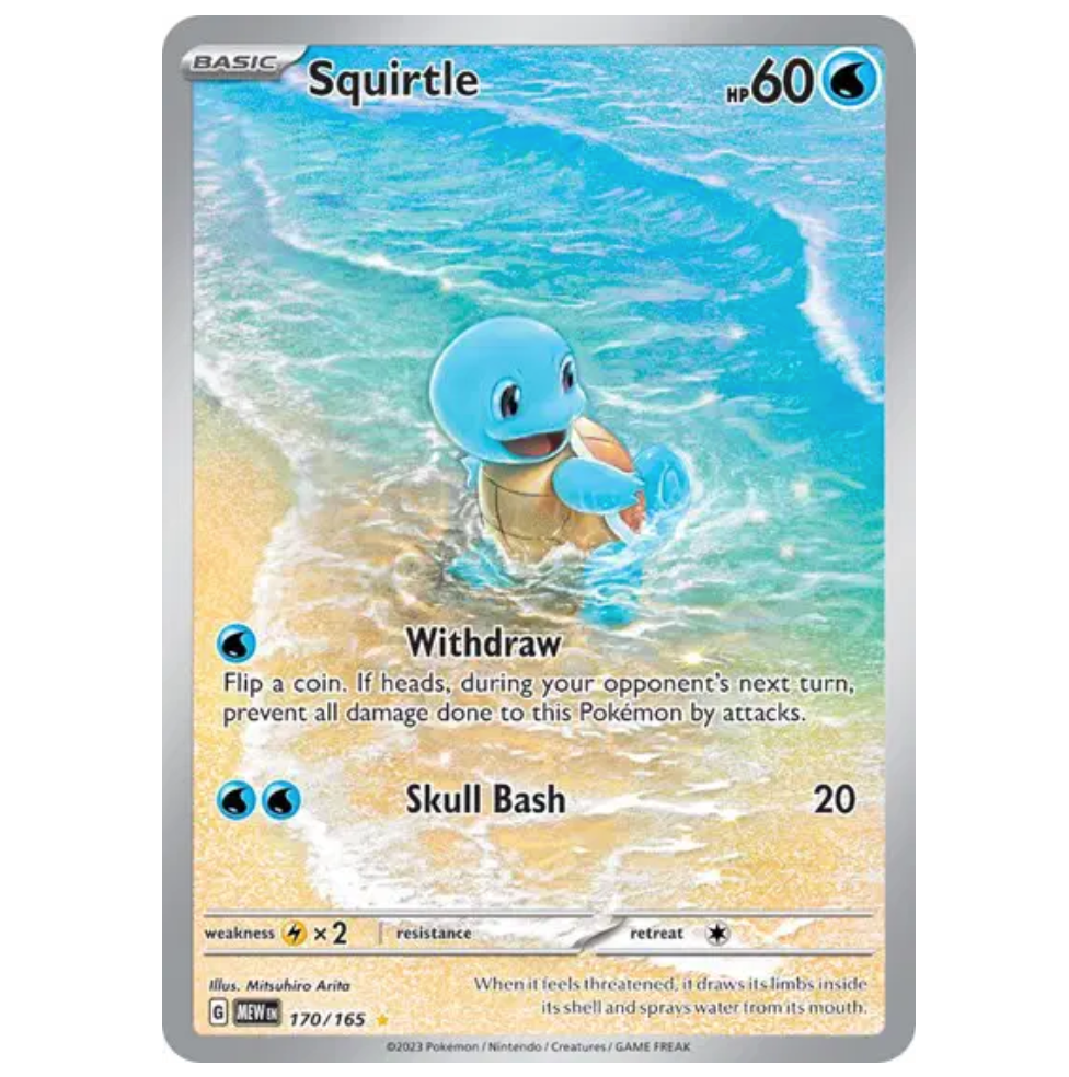 Pokemon TCG Squirtle 151 170/165