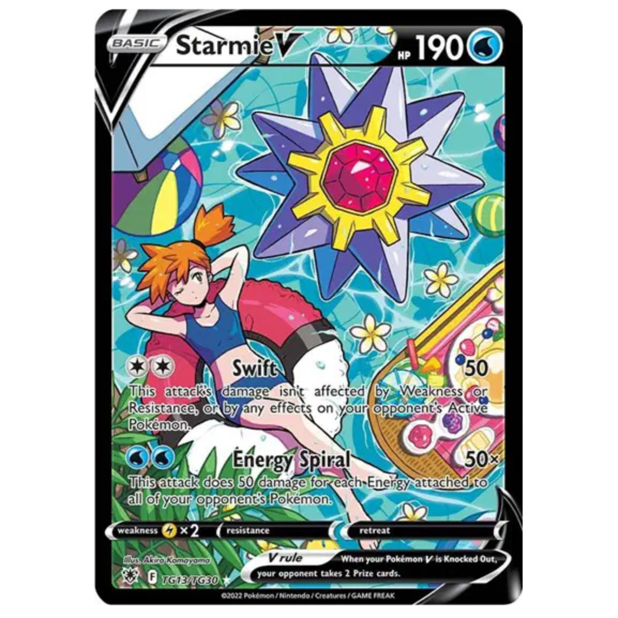 Pokemon TCG Starmie V Astral Radiance TG13/TG30