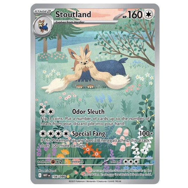 Pokemon TCG Stoutland White Flare 156/086
