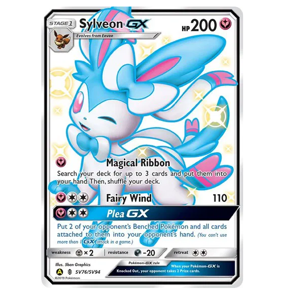 Pokemon TCG Sylveon GX Hidden Fates SV79/SV94