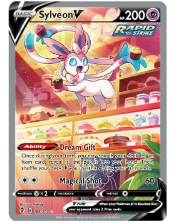 Pokemon TCG Sylveon V Evolving Skies 184/203