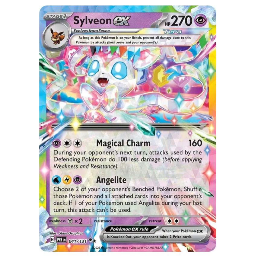 Pokemon TCG Sylveon ex Prismatic Evolutions 041/131