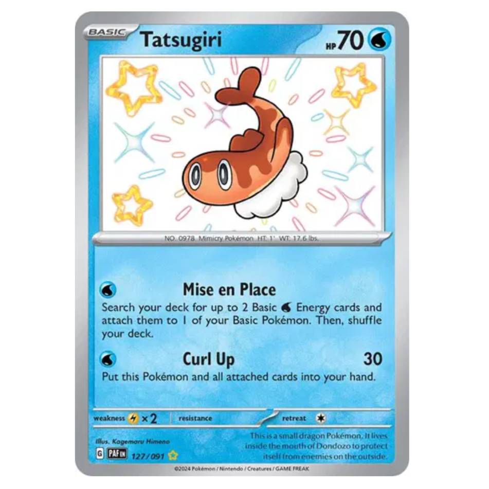 Pokemon TCG Tatsugiri *Baby Shiny* Paldean Fates 127/091
