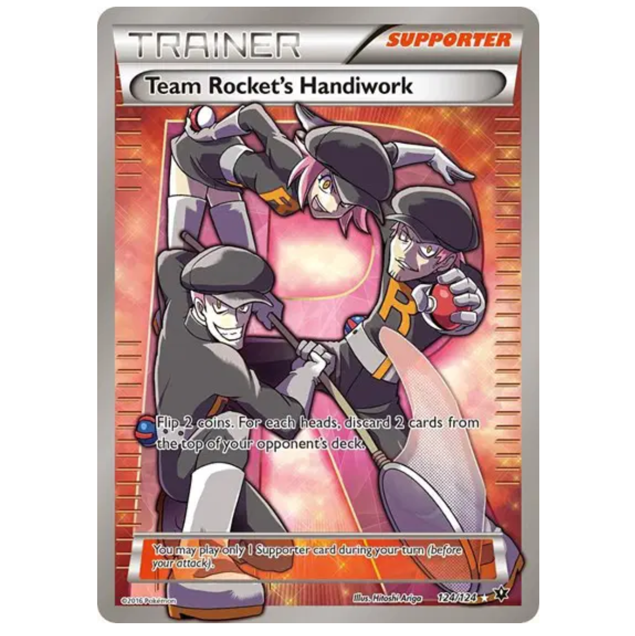 Pokemon TCG Team Rockets Handiwork Fates Collide 124/124